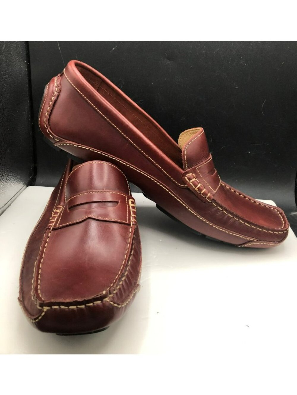 Men’s Rockport Leather Driving Penny Loafers Mocs Shoes 10.5 M New without Box